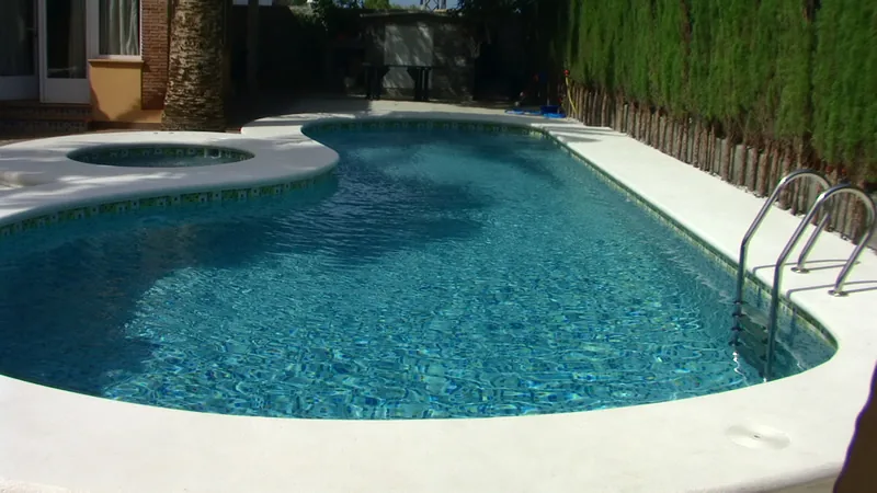 Piscina ejecutada mediante gunitado